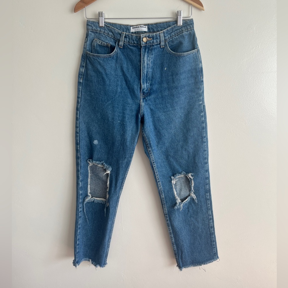 AMERICAN APPAREL Blue High Rise Jeans